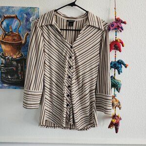 Classic Striped Collared Button Up